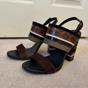 Tory Burch Multi-Tone Heeled Sandals